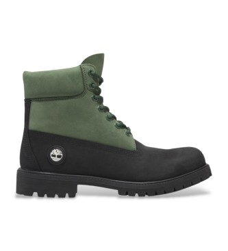 Green leather timberland boots deals