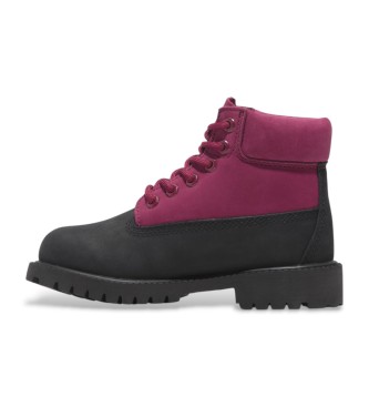 Pink and black timberland boots clearance