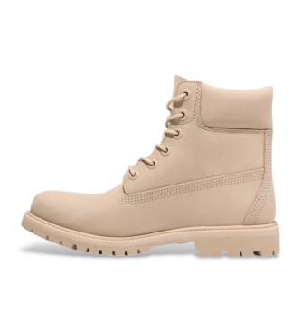 Timberland Premium Wasserdichte beige Lederstiefel