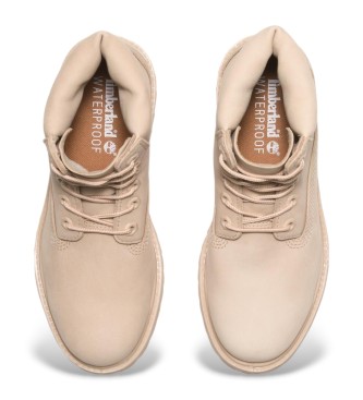 Timberland Premium Waterdichte beige leren laarzen