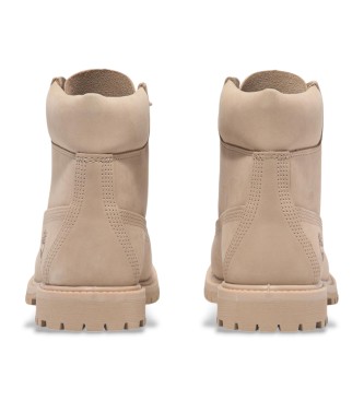 Timberland Premium Wasserdichte beige Lederstiefel