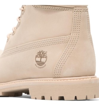 Timberland Premium Wasserdichte beige Lederstiefel