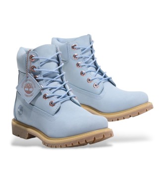 Timberland Wodoodporne buty skórzane Premium w kolorze niebieskim