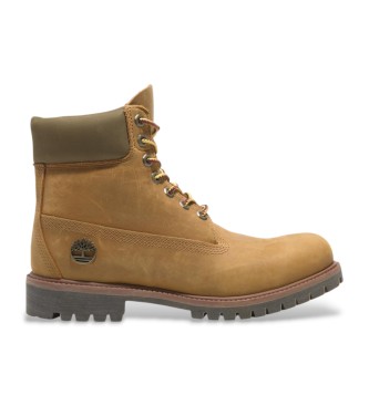 Timberland 6-calowe skórzane sznurowane buty Premium w kolorze żółtym  