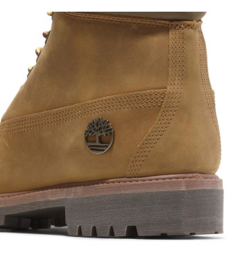 Timberland Stivali in pelle premium da 6 pollici con lacci gialli  