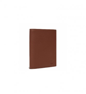 Timberland Portafoglio verticale in pelle marrone -10x12,7cm-