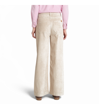 Timberland Pantalon large en velours ctel beige