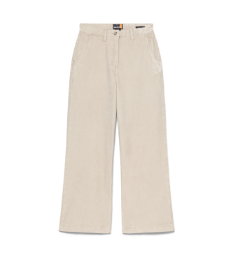 Timberland Pantalon large en velours ctel beige