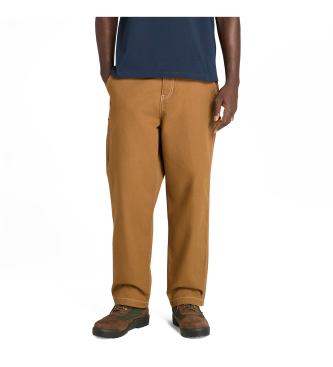 Timberland Pantaln Washed Duck Canvas Carpenter marrn