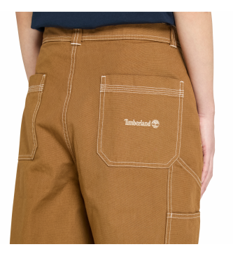 Timberland Pantaln Washed Duck Canvas Carpenter marrn