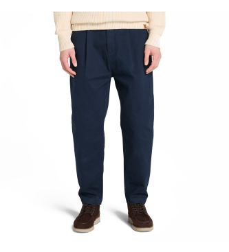 Timberland Pantaloni in velluto blu navy Claremont