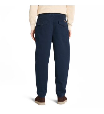 Timberland Pantaloni in velluto blu navy Claremont