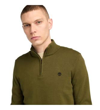 Timberland Williams River one-quarter zip green jumper