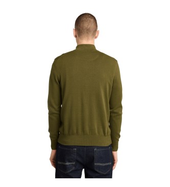 Timberland Williams River one-quarter zip green jumper