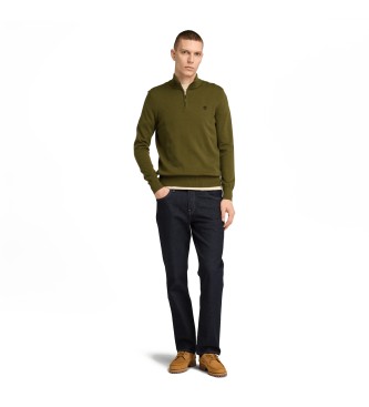 Timberland Williams River one-quarter zip green jumper