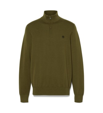 Timberland Williams River one-quarter zip green jumper