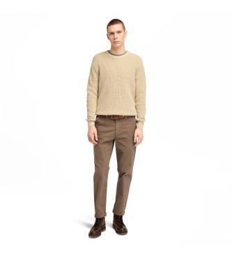 Timberland Williams River beige Pullover mit Rundhalsausschnitt