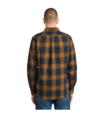 Timberland Windham tyk flannelskjorte navy, sennep