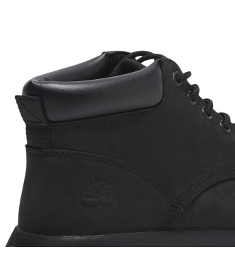 Timberland Sneakers mid-top Winsor Park in pelle nera con lacci  