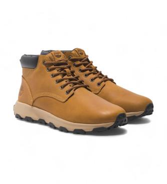 Timberland Tnis de couro castanho Winsor Park