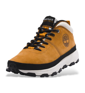 Timberland Winsor yellow leather lace-up trainers  