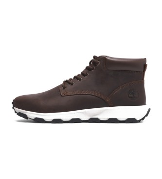 Timberland Winsor Park Mid Lace Up trningsskor i brunt lder