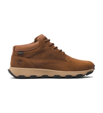 Timberland Winsor Park wodoodporne skórzane sznurowane buty do połowy łydki w kolorze jasnobrązowym  