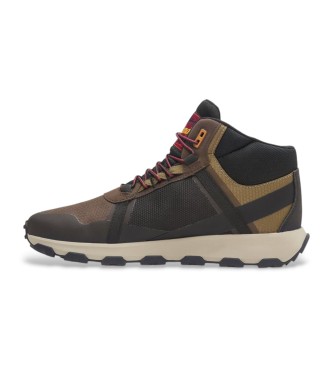 Timberland Skórzane buty Winsor Trail Mid brązowe