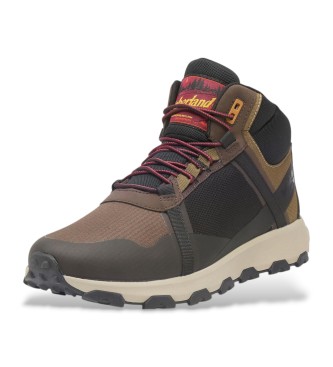 Timberland Skórzane buty Winsor Trail Mid brązowe