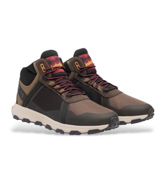 Timberland Skórzane buty Winsor Trail Mid brązowe