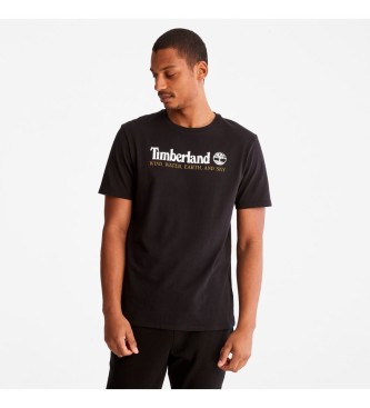Timberland T-shirt preta de Vento, Água, Terra e Céu