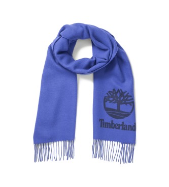 Timberland Garengeverfde sjaal met blauwe logoprint