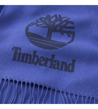 Timberland Garengeverfde sjaal met blauwe logoprint