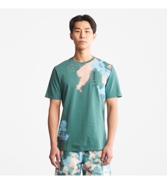 Timberland Turquoise Painting Graphic T-shirt