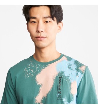 Timberland Turquoise Painting Graphic T-shirt