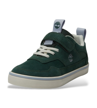 Timberland Sapatos de couro com fecho de velcro Verde Stone Jump