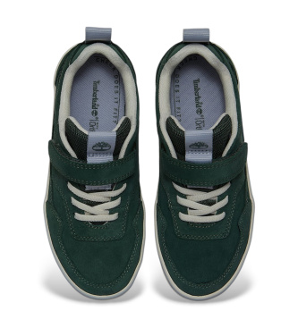 Timberland Sapatos de couro com fecho de velcro Verde Stone Jump