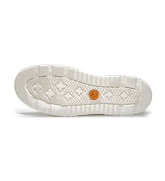 Timberland Baskets Laurel Court  lacets en cuir blanc