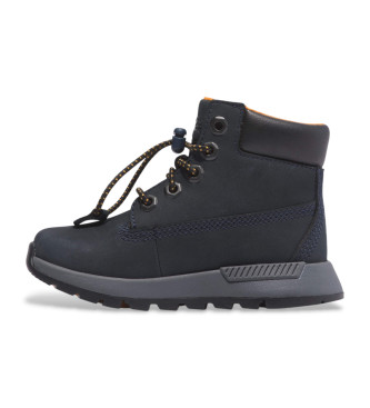 Timberland Killington Trekker chaussures en cuir  mi-mollet marine avec laage lastique