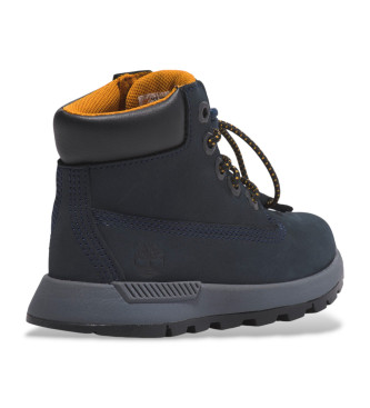 Timberland Killington Trekker chaussures en cuir  mi-mollet marine avec laage lastique