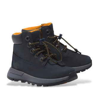 Timberland Killington Trekker chaussures en cuir  mi-mollet marine avec laage lastique