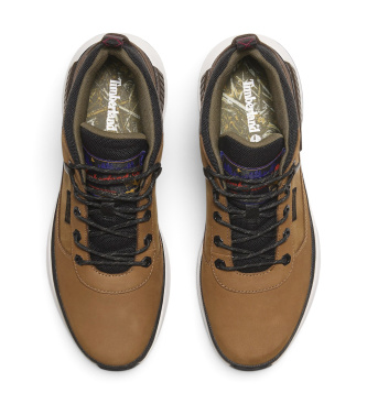 Timberland Tênis de couro Field Trekker marrom