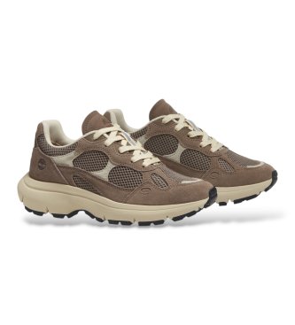 Timberland Hazel Lane taupe leather sneakers