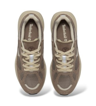 Timberland Hazel Lane taupe leather sneakers