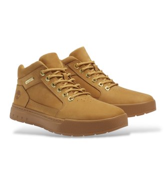 Timberland Beżowe skórzane trampki Maple Grove
