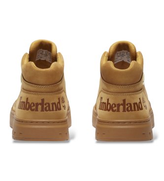 Timberland Beżowe skórzane trampki Maple Grove