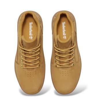 Timberland Beżowe skórzane trampki Maple Grove
