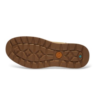 Timberland Beżowe skórzane trampki Maple Grove