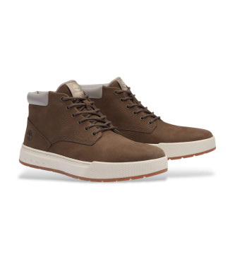 Timberland Baskets en cuir Maple Grove marron fonc
