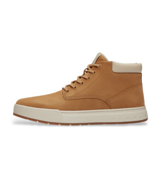 Timberland Sneakers in pelle marrone con lacci medi